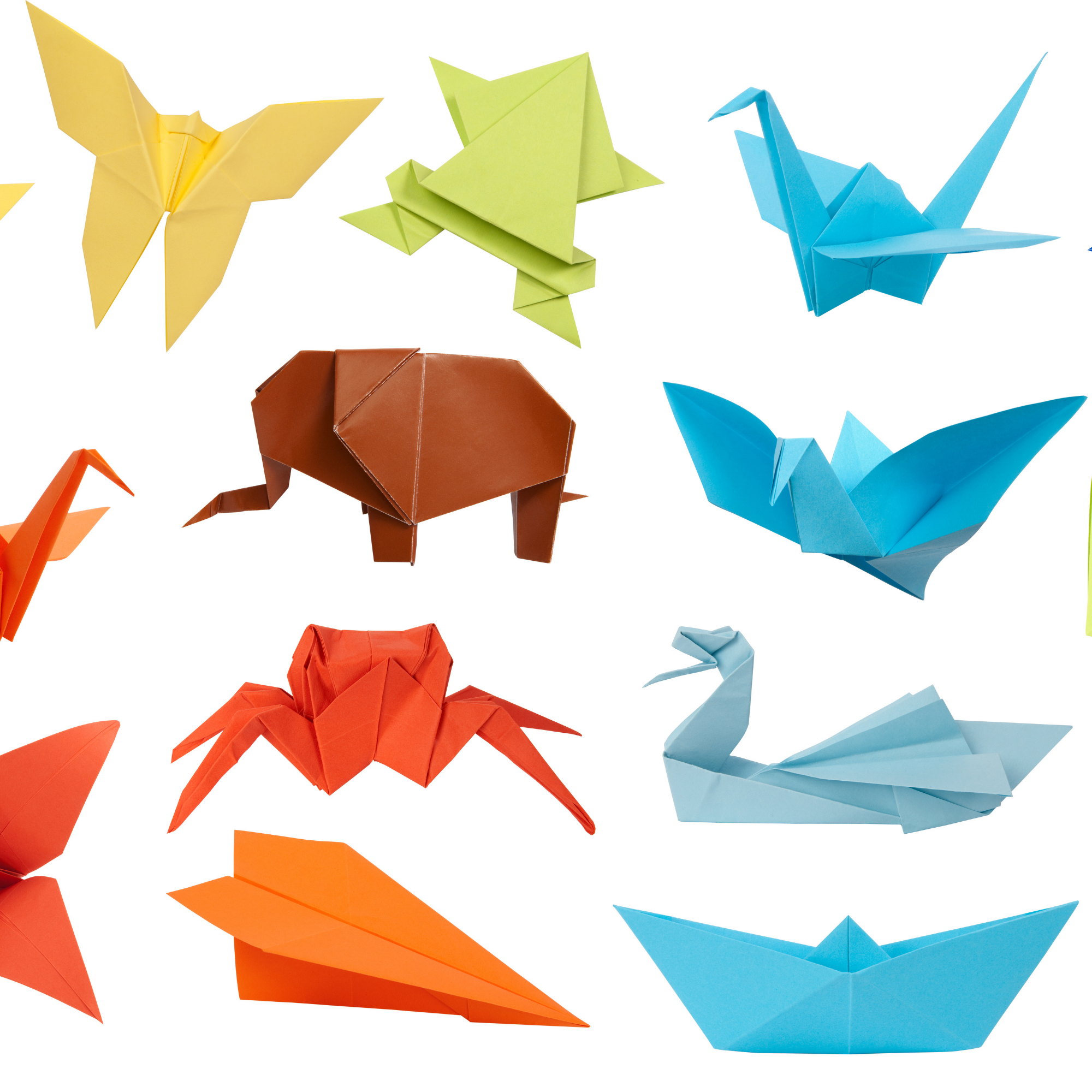 Origami animals.